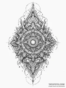 Tattoo design an abstract digital noise patte... - эскиз тату (№1755721862_0, 20.08.2025 20:31) — Tatufoto.com