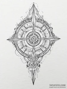 Tattoo design a watercolor splash forming the... - эскиз тату (№1755723736_0, 20.08.2025 21:02) — Tatufoto.com