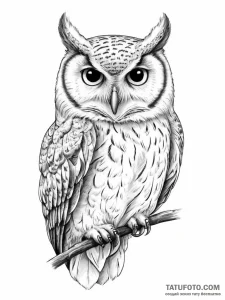 Owl - эскиз тату (№1755726807_0, 20.08.2025 21:53) — Tatufoto.com
