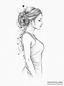 Tattoo sketch an abstract representation of a... - эскиз тату (№1755727423_0, 20.08.2025 22:03) — Tatufoto.com