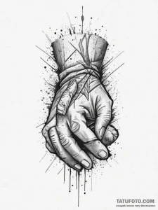 Tattoo design a detailed depiction of callous... - эскиз тату (№1755729244_0, 20.08.2025 22:34) — Tatufoto.com