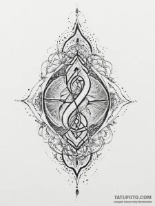 Tattoo sketch a stylized "ping" symbol expand... - эскиз тату (№1755731528_0, 20.08.2025 23:12) — Tatufoto.com