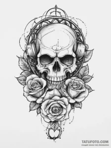 Brass knuckles, tattoo sketch design, on a cl... - эскиз тату (№1755734635_0, 21.08.2025 00:03) — Tatufoto.com
