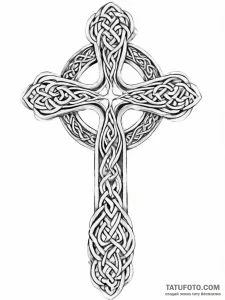 Celtic cross - эскиз тату (№1755735683_0, 21.08.2025 00:21) — Tatufoto.com