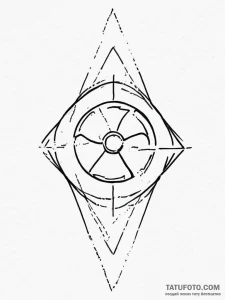 The radiation symbol - эскиз тату (№1755735876_0, 21.08.2025 00:24) — Tatufoto.com