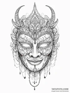 Mask - эскиз тату (№1755740829_0, 21.08.2025 01:47) — Tatufoto.com
