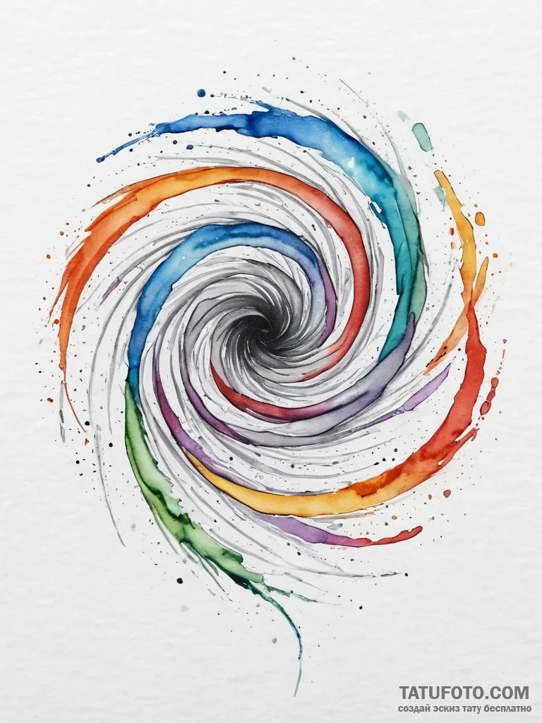 Tattoo sketch an abstract "game flow" represe... - эскиз тату (№1755746414_0, 21.08.2025 03:20) — Tatufoto.com