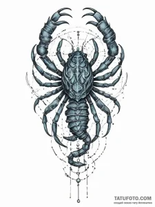 Tattoo design a realistic scorpio scorpion, w... - эскиз тату (№1755747410_0, 21.08.2025 03:36) — Tatufoto.com