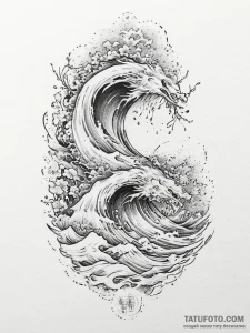 Tattoo sketch an abstract representation of m... - эскиз тату (№1755749011_0, 21.08.2025 04:03) — Tatufoto.com