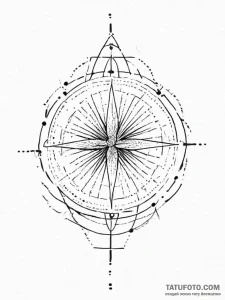 Tattoo design an abstract radar sweep pattern... - эскиз тату (№1755749410_0, 21.08.2025 04:10) — Tatufoto.com