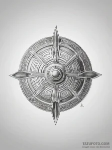 Tattoo sketch an ancient greek hoplite shield... - эскиз тату (№1755780784_0, 21.08.2025 12:53) — Tatufoto.com