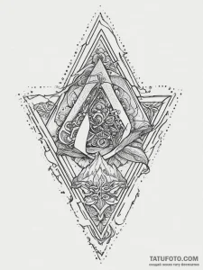 An impossible shape (penrose triangle), tatto... - эскиз тату (№1755783711_0, 21.08.2025 13:41) — Tatufoto.com