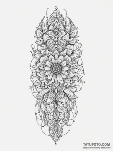 Epaulet, ink illustration for tattoo, on a cl... - эскиз тату (№1755788498_0, 21.08.2025 15:01) — Tatufoto.com
