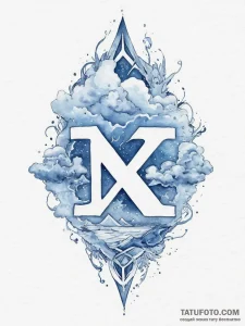 92. tattoo design: a "vetar" rune blending in... - эскиз тату (№1755789291_0, 21.08.2025 15:14) — Tatufoto.com