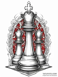 Tattoo design a chessboard with a single, per... - эскиз тату (№1755791873_0, 21.08.2025 15:57) — Tatufoto.com