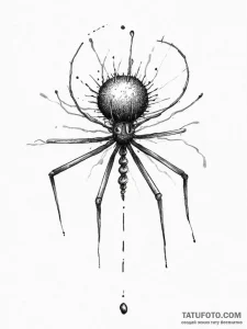 Bacteriophage, artistic tattoo sketch, rough... - эскиз тату (№1755794279_0, 21.08.2025 16:37) — Tatufoto.com