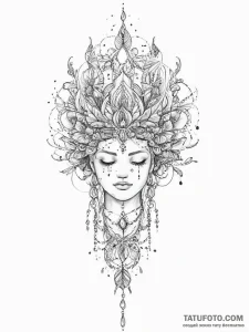 Tattoo sketch mind - эскиз тату (№1755797855_0, 21.08.2025 17:37) — Tatufoto.com