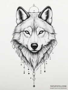 Tattoo sketch wolf tattoo - эскиз тату (№1755798630_0, 21.08.2025 17:50) — Tatufoto.com