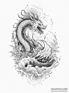 Tattoo sketch historical chinese ship, ink il... - эскиз тату (№1755799811_0, 21.08.2025 18:10) — Tatufoto.com