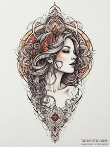 Tattoo sketch divine presence, tattoo sketch... - эскиз тату (№1755801970_0, 21.08.2025 18:46) — Tatufoto.com