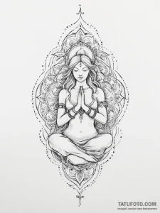 Tattoo sketch spiritual fount - эскиз тату (№1755803551_0, 21.08.2025 19:12) — Tatufoto.com