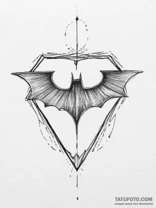 Tattoo sketch batman logo, tattoo flash sheet... - эскиз тату (№1755807726_0, 21.08.2025 20:22) — Tatufoto.com