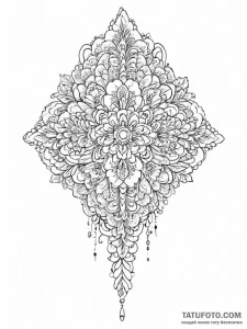 Tattoo sketch lace tattoo - эскиз тату (№1755812715_0, 21.08.2025 21:45) — Tatufoto.com