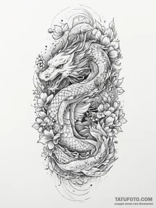 Tattoo sketch jade, tattoo line art, black ou... - эскиз тату (№1755814911_0, 21.08.2025 22:21) — Tatufoto.com