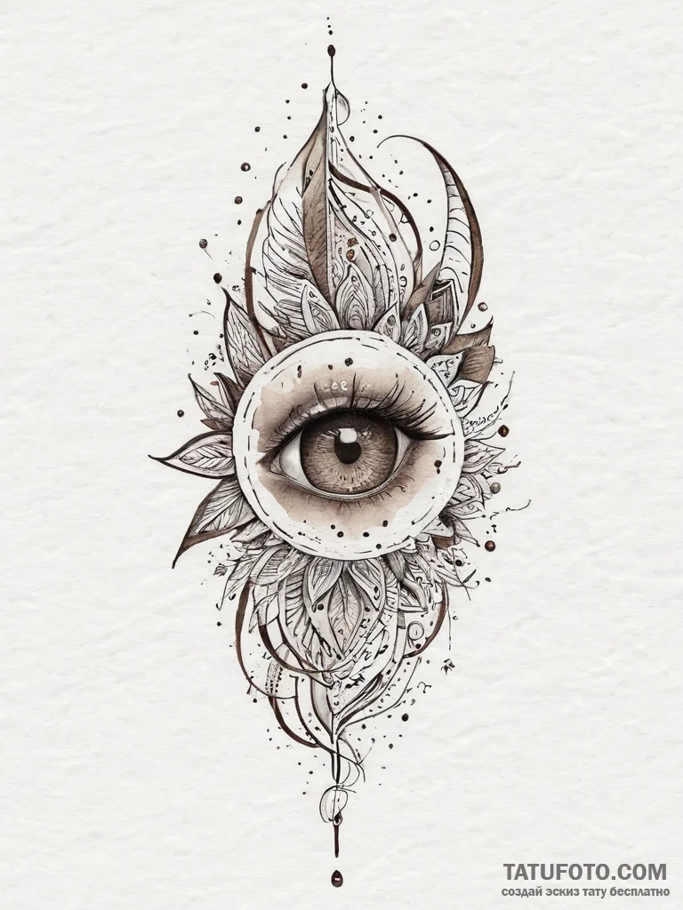 Tattoo sketch brown, tattoo flash sheet desig... - эскиз тату (№1755815911_0, 21.08.2025 22:38) — Tatufoto.com