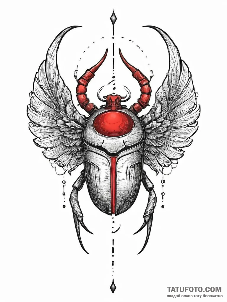 Tattoo sketch egyptian scarab, tattoo sketch... - эскиз тату (№1755817899_0, 21.08.2025 23:11) — Tatufoto.com