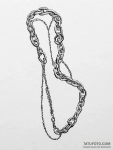 Tattoo sketch delicate chain tattoo, tattoo d... - эскиз тату (№1755821732_0, 22.08.2025 00:15) — Tatufoto.com