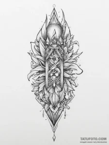 Tattoo sketch magical pencil - эскиз тату (№1755823946_0, 22.08.2025 00:52) — Tatufoto.com