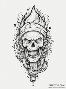 Mythological & magical, concept art for tatto... - эскиз тату (№1755825339_0, 22.08.2025 01:15) — Tatufoto.com