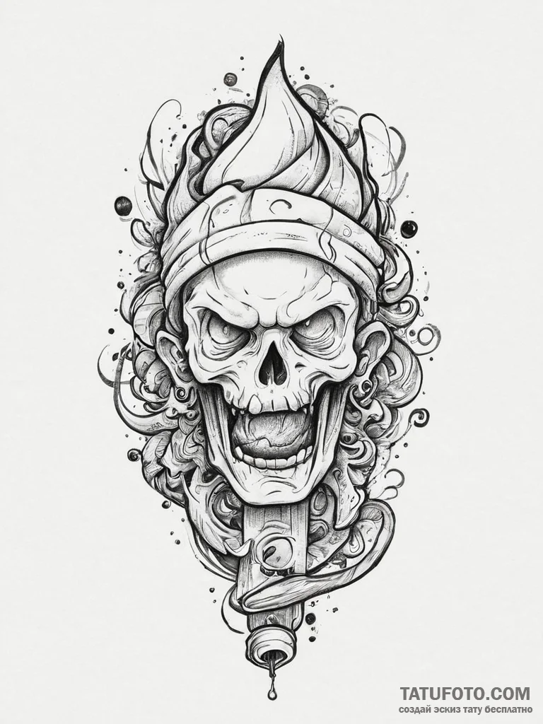 Mythological & magical, concept art for tatto... - эскиз тату (№1755825339_0, 22.08.2025 01:15) — Tatufoto.com