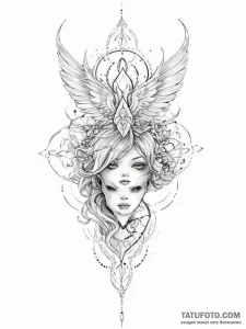 Tattoo sketch fantasy - эскиз тату (№1755826138_0, 22.08.2025 01:28) — Tatufoto.com