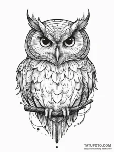 Tattoo sketch owl tattoo, tattoo line art, mu... - эскиз тату (№1755826333_0, 22.08.2025 01:32) — Tatufoto.com