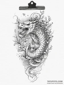 Tattoo sketch manager clipboard and pen, arti... - эскиз тату (№1755829367_0, 22.08.2025 02:22) — Tatufoto.com