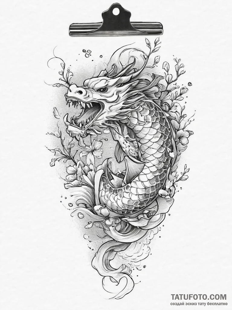 Tattoo sketch manager clipboard and pen, arti... - эскиз тату (№1755829367_0, 22.08.2025 02:22) — Tatufoto.com