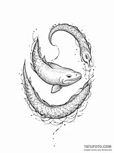 Tattoo sketch electric eel - эскиз тату (№1755830557_0, 22.08.2025 02:42) — Tatufoto.com