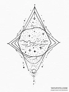 Tattoo sketch cosmic origin, artistic tattoo... - эскиз тату (№1755832170_0, 22.08.2025 03:09) — Tatufoto.com