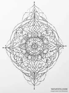 Tattoo sketch divine representation, concept... - эскиз тату (№1755832962_0, 22.08.2025 03:22) — Tatufoto.com