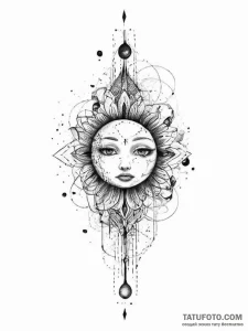 Tattoo sketch cosmic beginning, ink illustrat... - эскиз тату (№1755835187_0, 22.08.2025 03:59) — Tatufoto.com