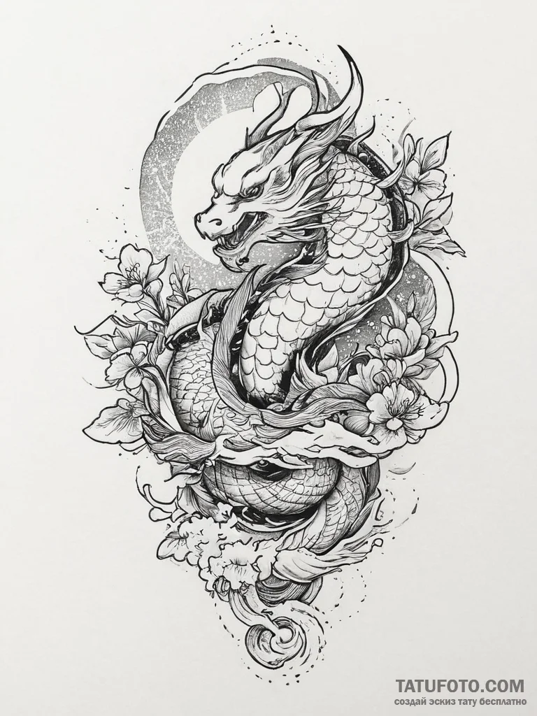 Tattoo sketch siren, tattoo flash sheet desig... - эскиз тату (№1755837586_0, 22.08.2025 04:39) — Tatufoto.com