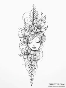 Tattoo sketch white - эскиз тату (№1755838172_0, 22.08.2025 04:49) — Tatufoto.com
