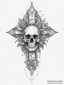 Tattoo sketch cosmic fount, tattoo sketch des... - эскиз тату (№1755838759_0, 22.08.2025 04:59) — Tatufoto.com