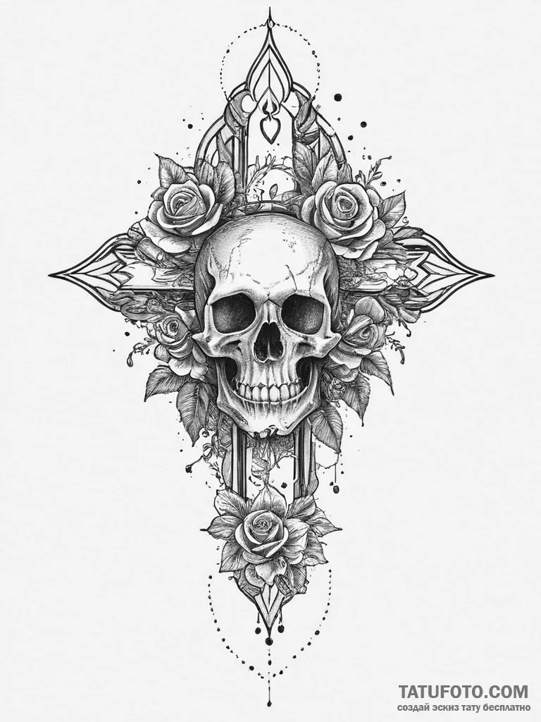 Tattoo sketch cosmic fount, tattoo sketch des... - эскиз тату (№1755838759_0, 22.08.2025 04:59) — Tatufoto.com