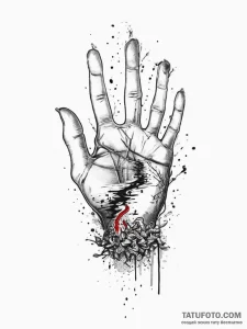 Tattoo sketch elemental of water, ink illustr... - эскиз тату (№1755849881_0, 22.08.2025 08:04) — Tatufoto.com
