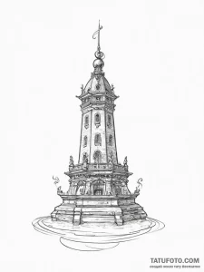 Tattoo sketch palace, artistic tattoo sketch,... - эскиз тату (№1755852894_0, 22.08.2025 08:54) — Tatufoto.com