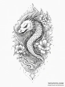 Tattoo sketch denim jacket with a pattern, ta... - эскиз тату (№1755853895_0, 22.08.2025 09:11) — Tatufoto.com