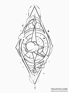 Tattoo sketch cosmic foundation, tattoo sketc... - эскиз тату (№1755854292_0, 22.08.2025 09:18) — Tatufoto.com